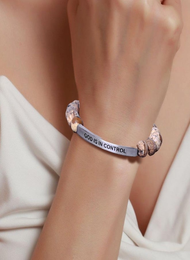 72ore God Is in Control Bracelet God Faith Bracelet Inspirational Gifts for Women Christian Jewelry Encourage Gift for Believers - Image 3